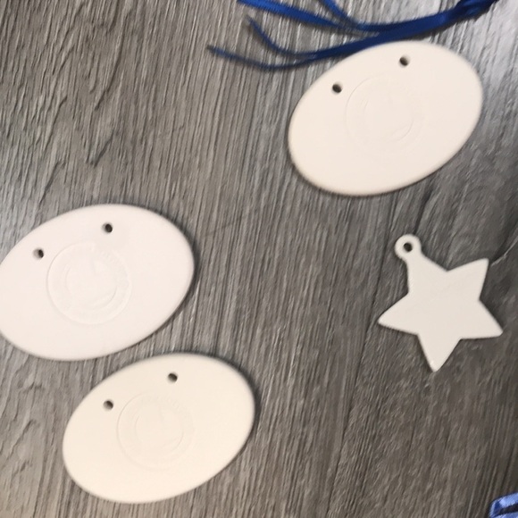 Lot of 5 Longaberger Items Including Rare New Notepad & 4 Ceramic Tie-Ons - Picture 4 of 10